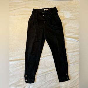 Something Navy Black Jeans Self Tie Jeans